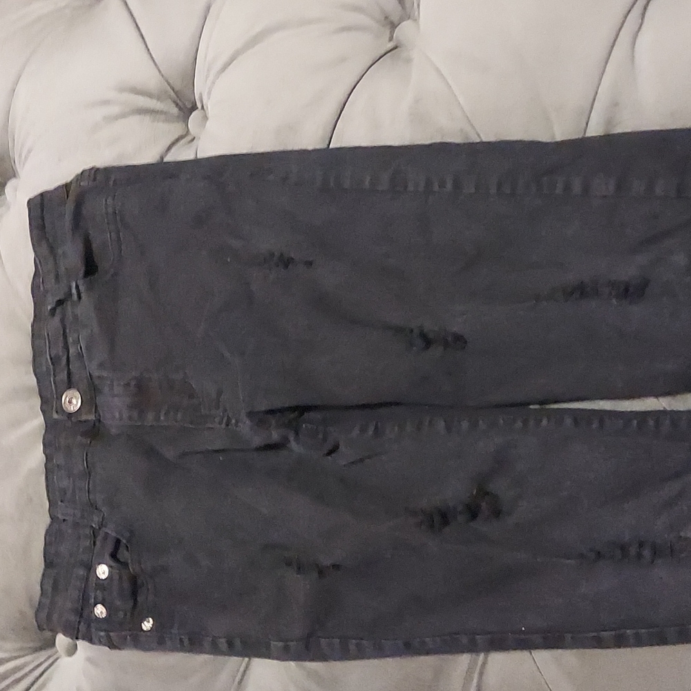 Boys size 16 black jeans no name brand